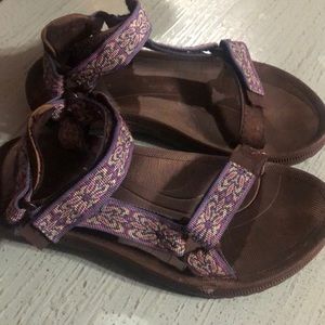 Teva Tevas Purple Blue Flower
